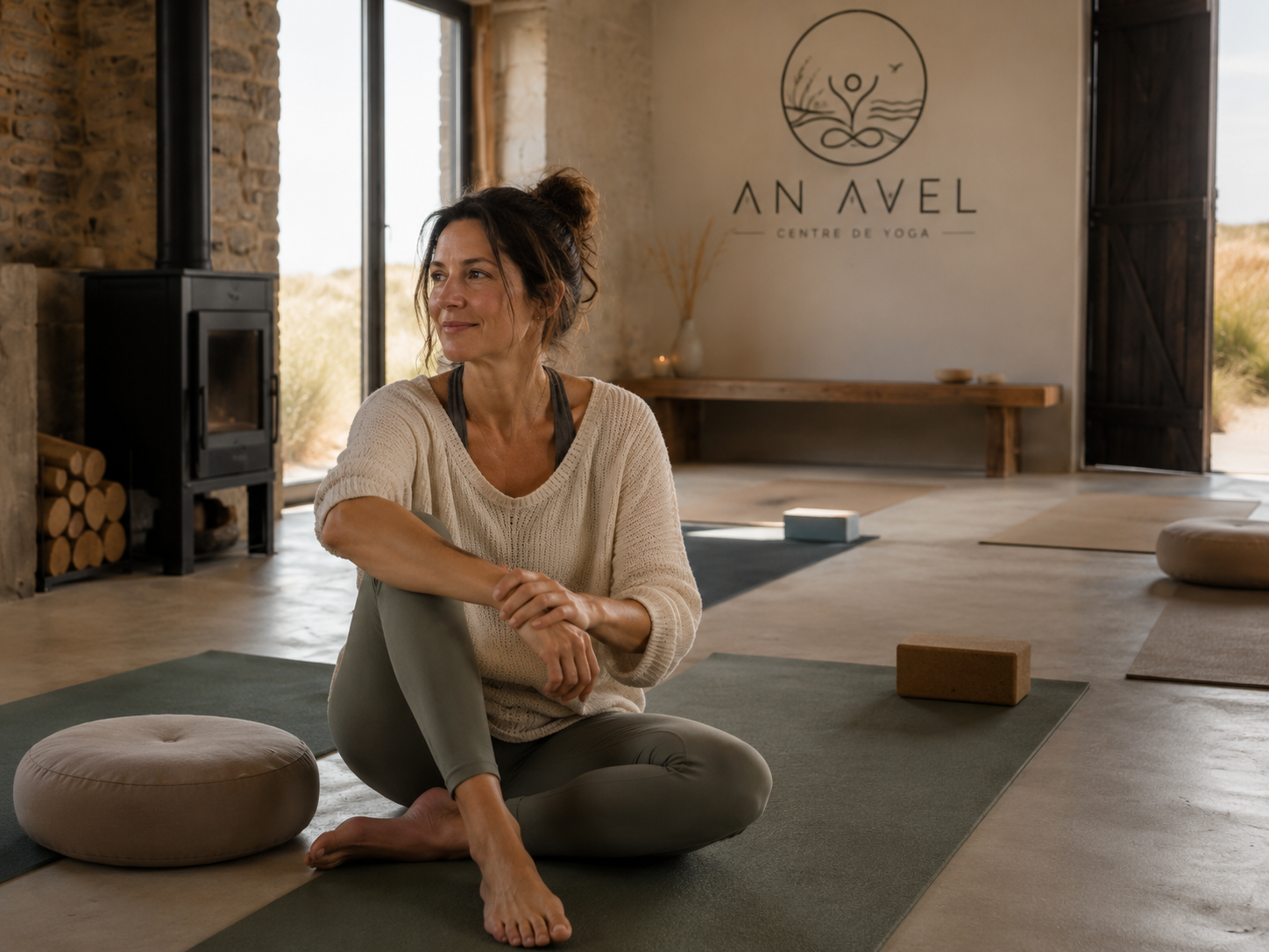 Tapis de yoga sérigraphié