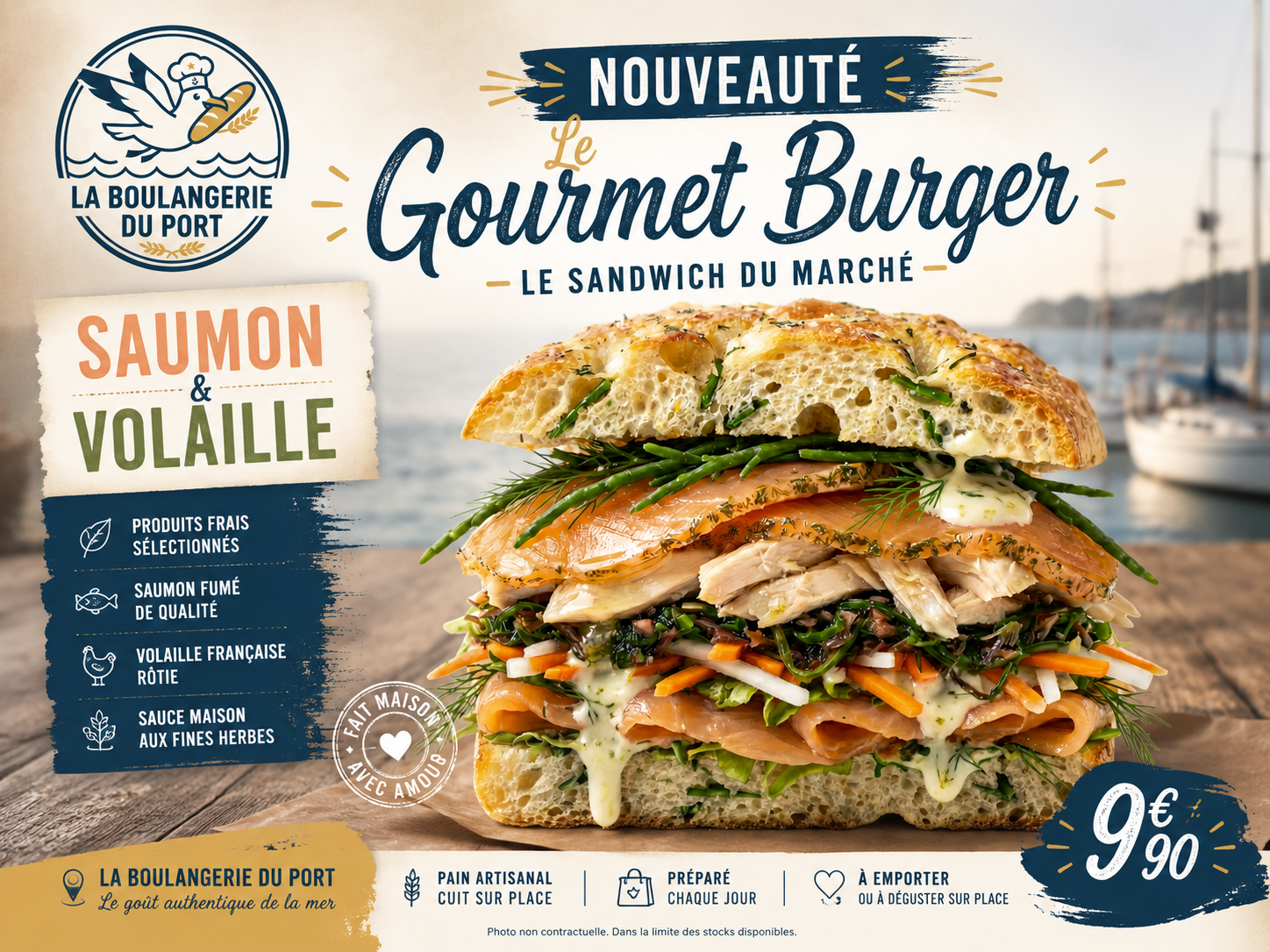 Affiche Gourmet Burger