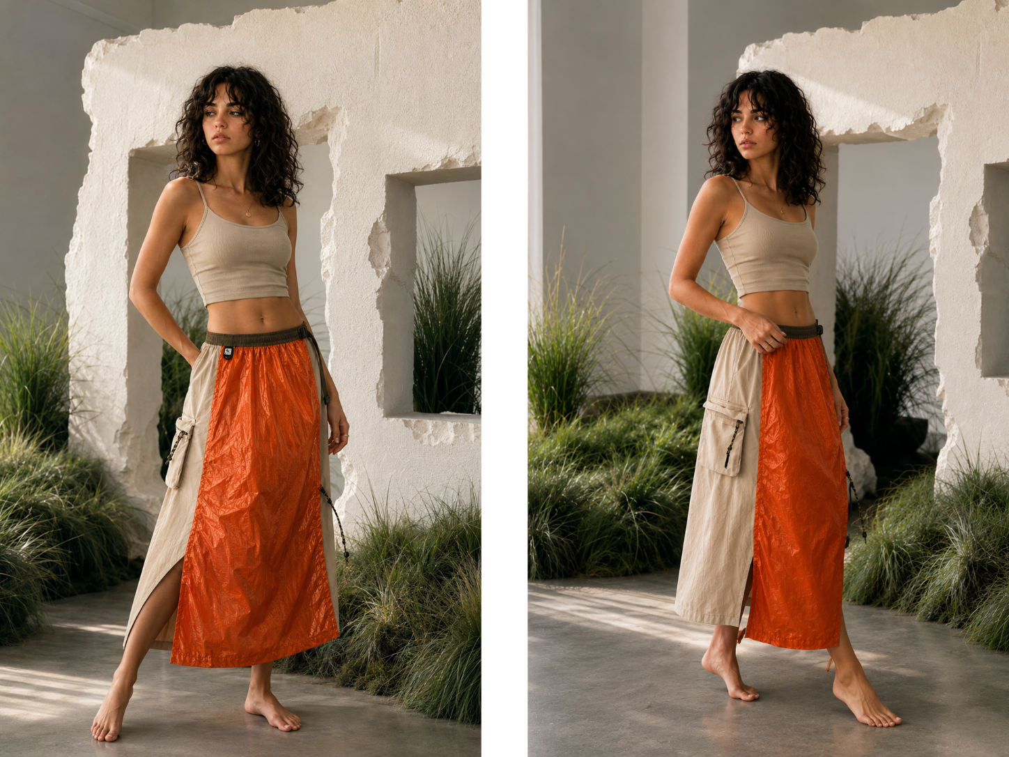 Lifestyle deux poses — pleine longueur