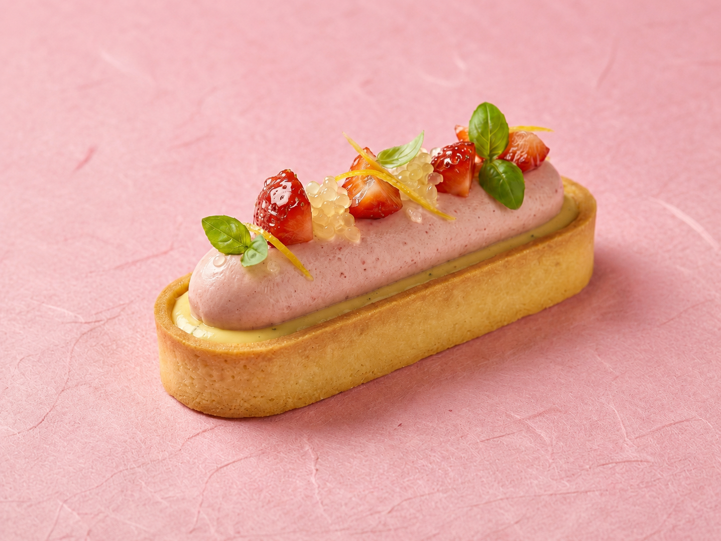 Tartelette fond rose uni