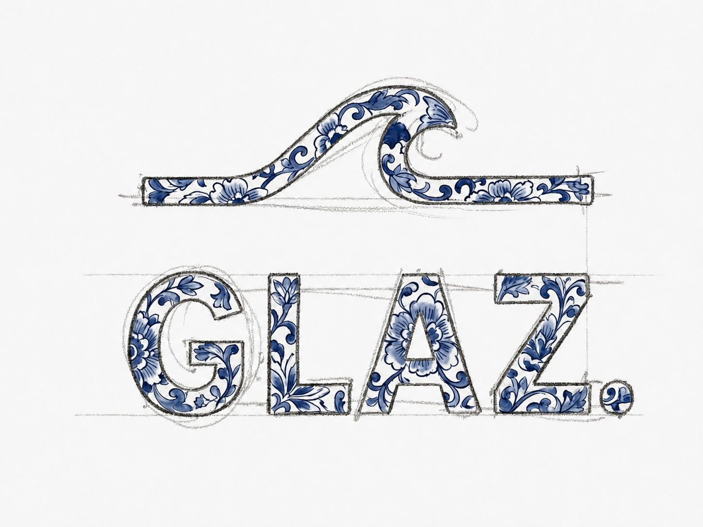 Logo GLAZ — illustration faïence