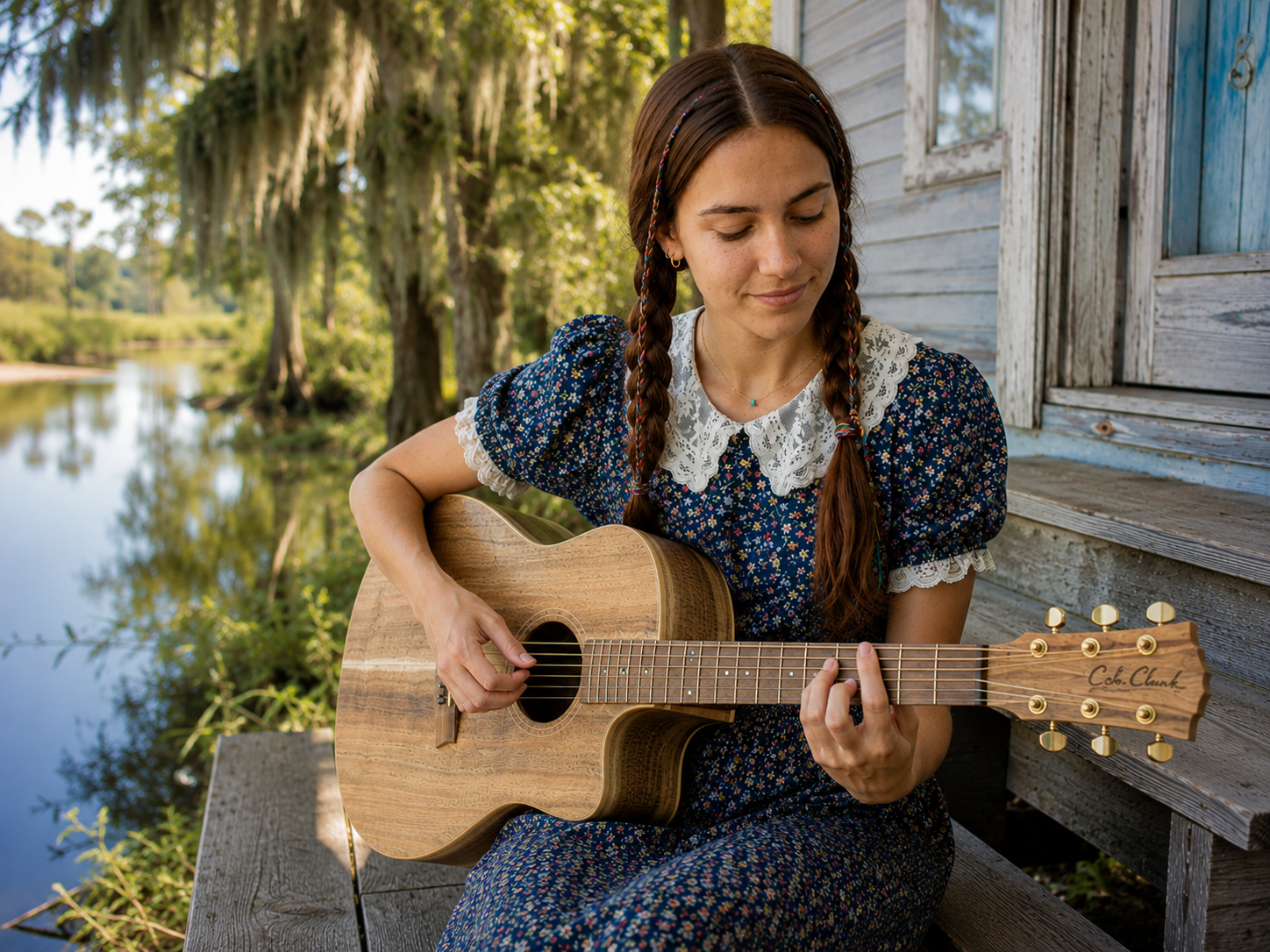 Portrait guitare — Mélodie du bayou