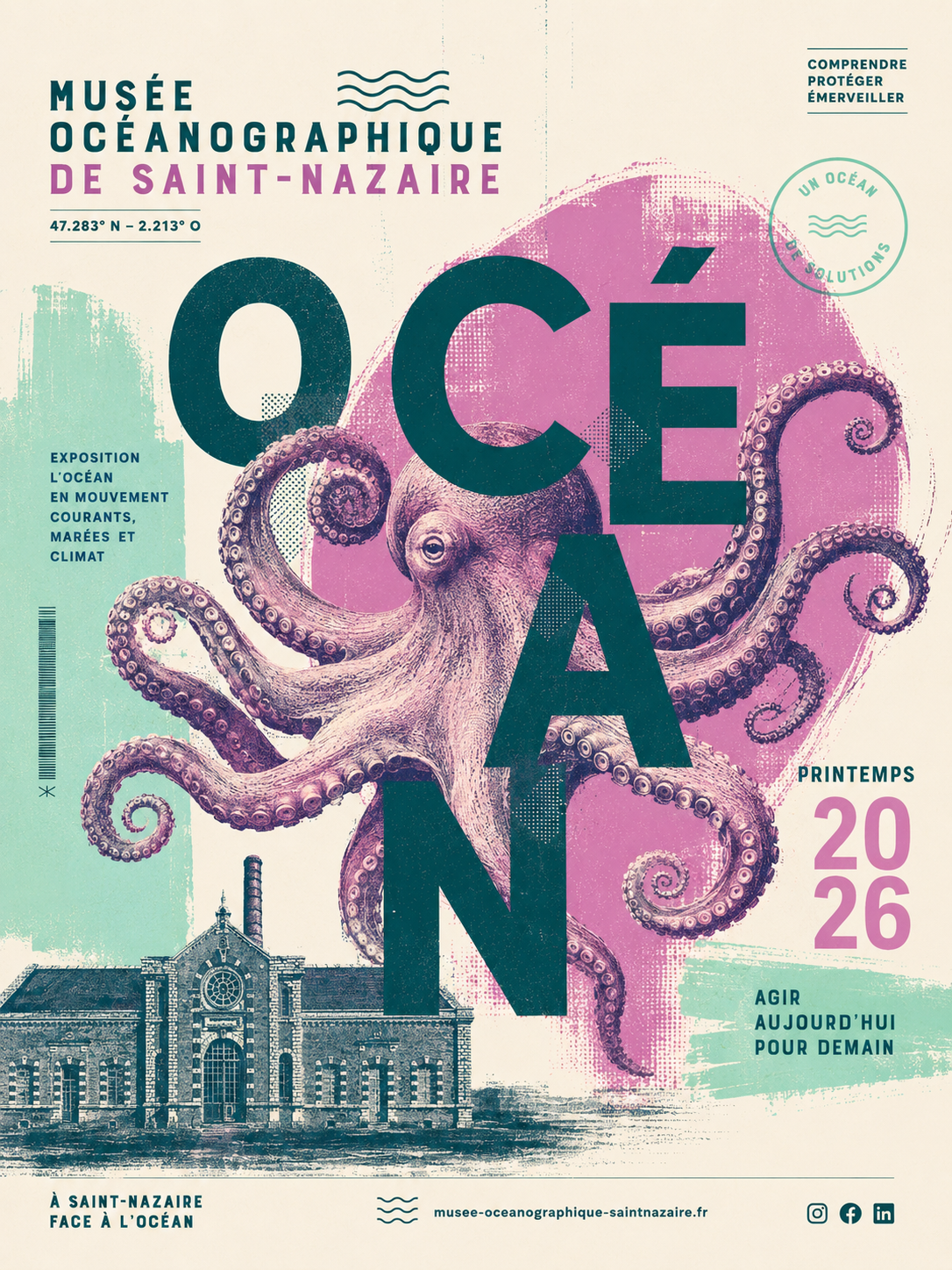 Affiche Poulpe — variante composition