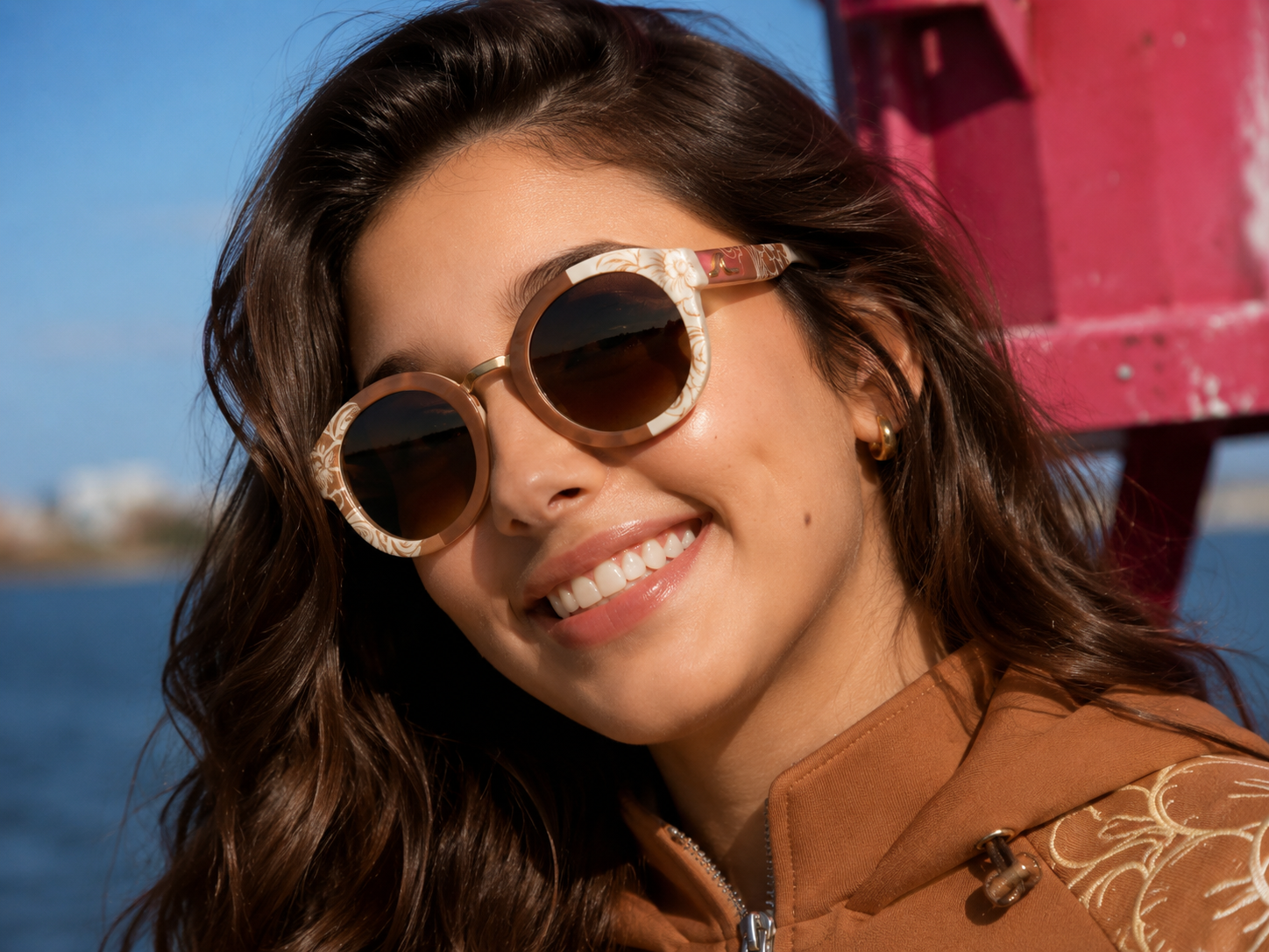 Portrait — lunettes rondes lifestyle
