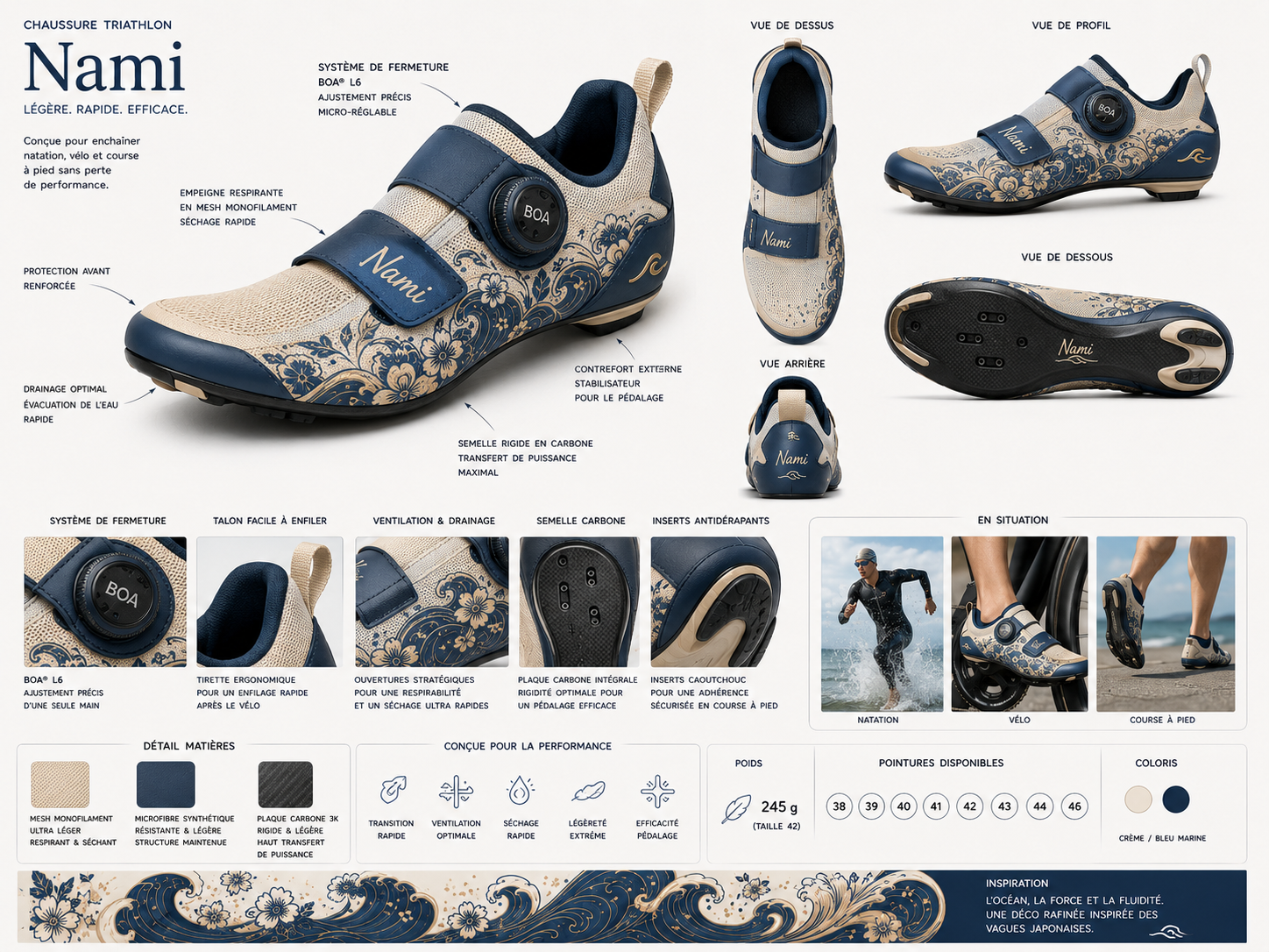 Chaussure — plan studio fond blanc