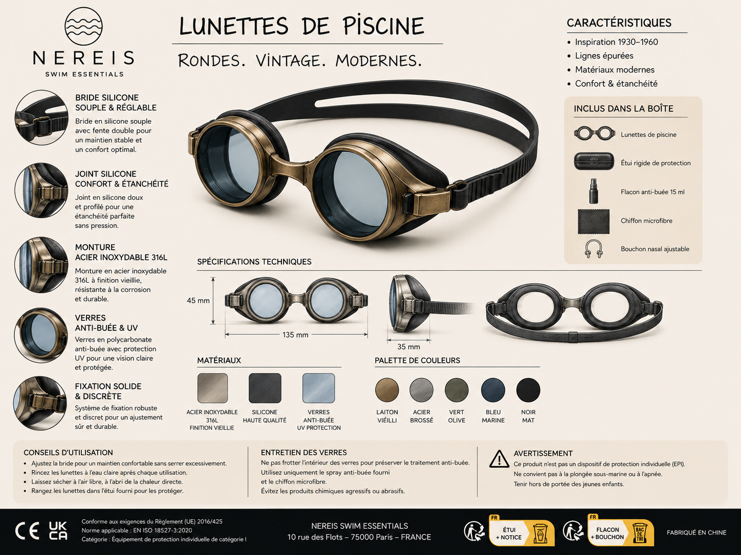 Néreis — affiche vintage