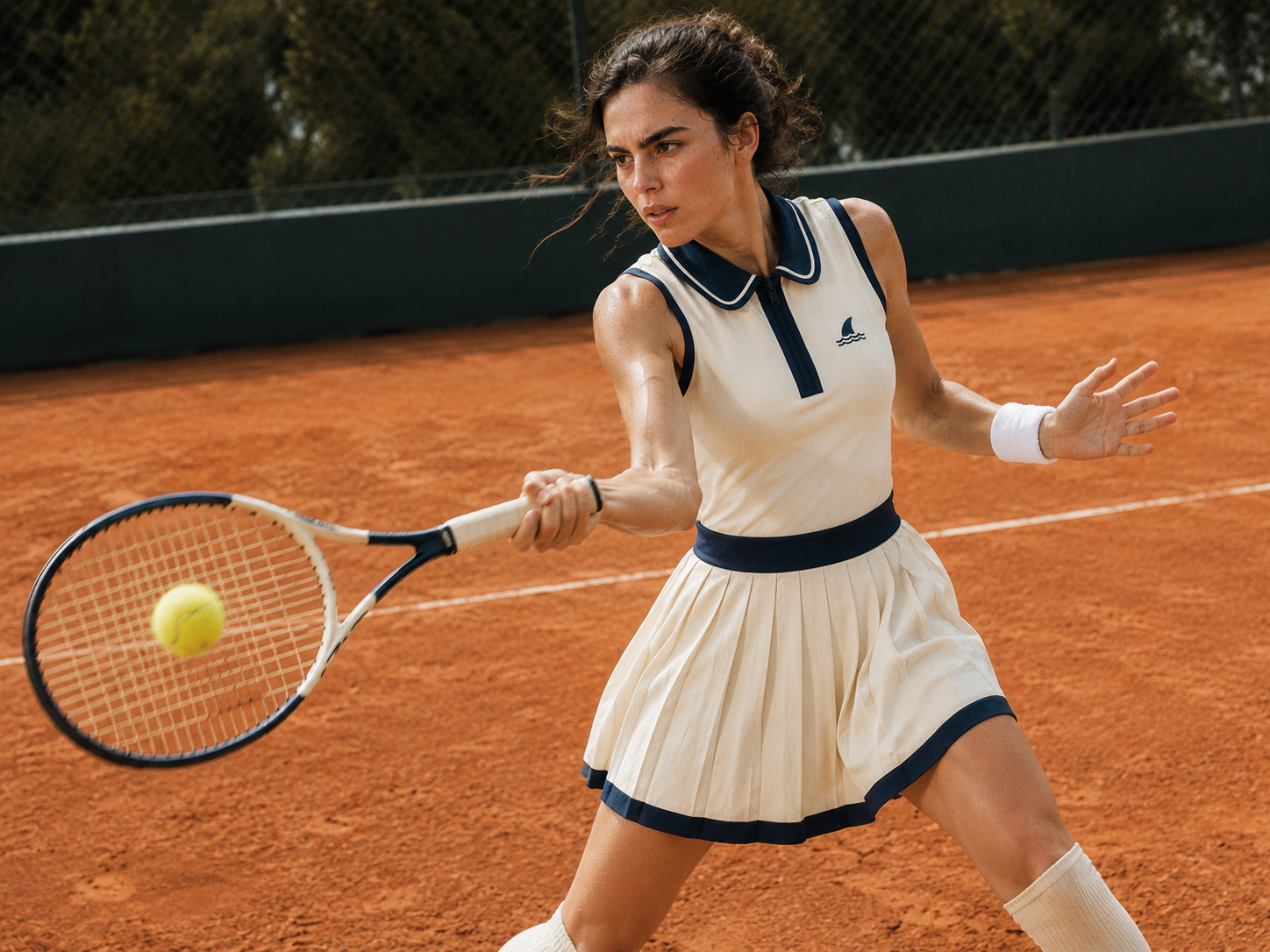 Court — volée au filet face