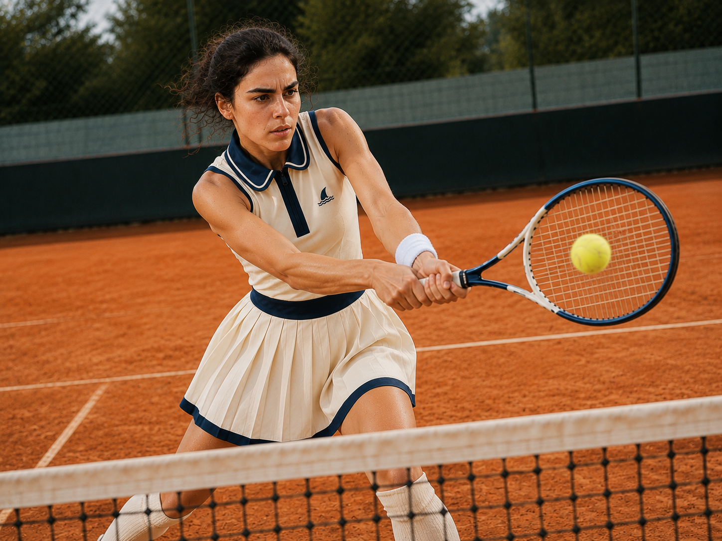 Court — revers au filet