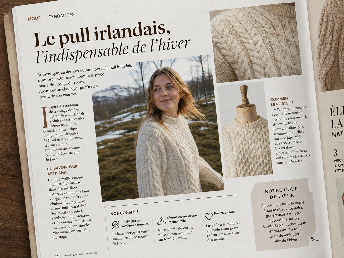 Double page magazine