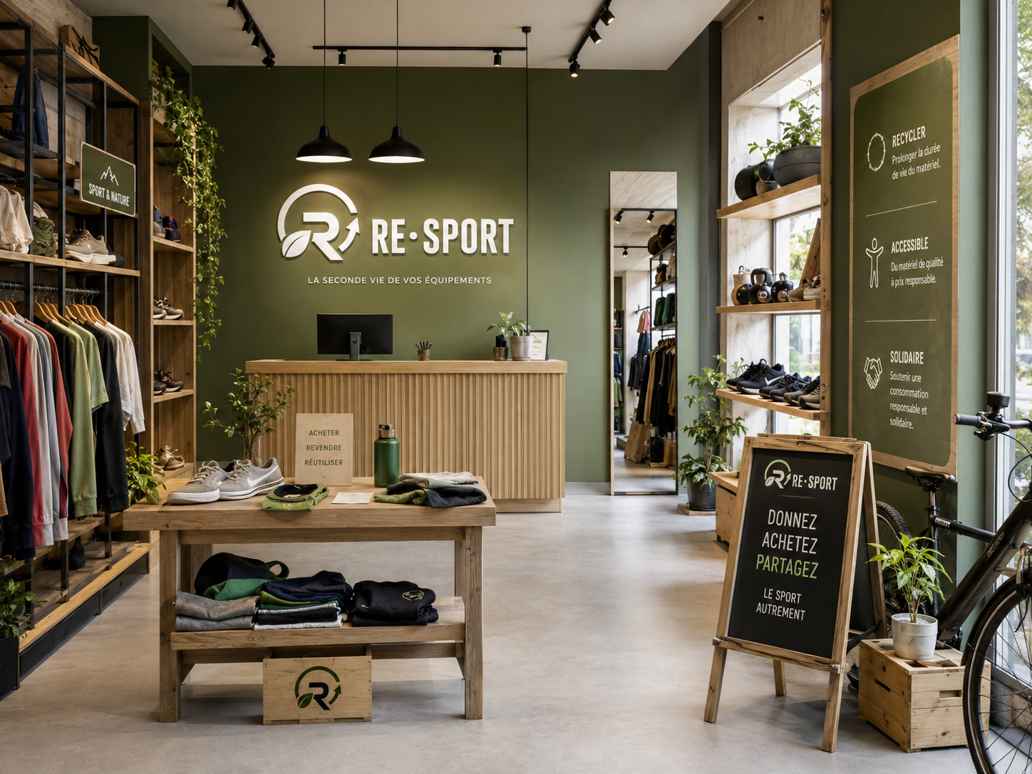 Vitrine boutique — identité